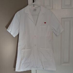 White Short Sleeve Lab Coat White Coat Health Professional Scientist